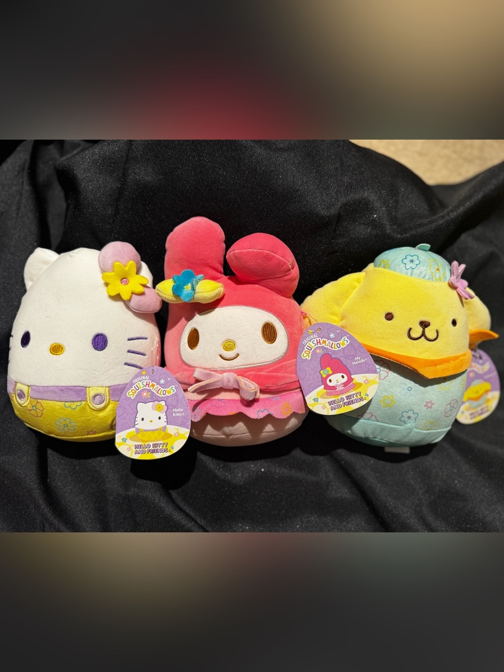 6” Squishmallows Hello Kitty Sanrio Trio - Hello Kitty, My Melody & Pompompurin